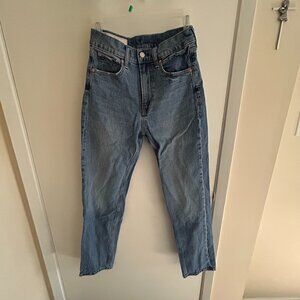 GAP denim -- Sky High Straight Jeans